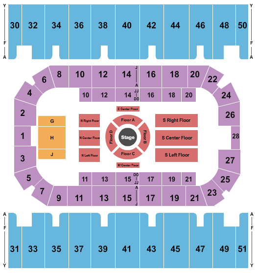 First Interstate Arena Nate Bargatze Seating Chart